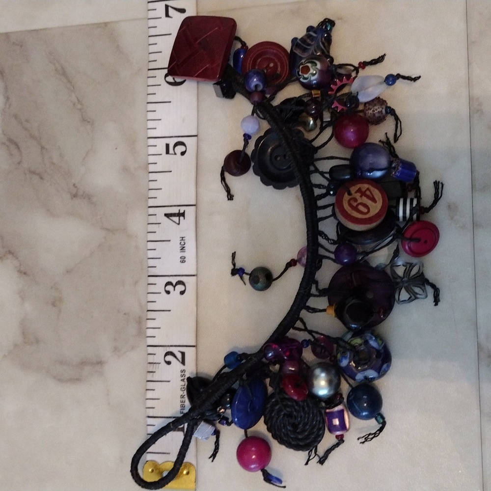 Beautiful Multi Style Beads Statement Bracelet. - image 4